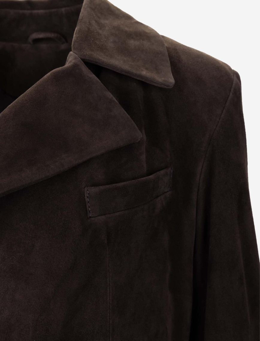 Valmenti Kadın Hakiki Deri Kahverengi Süet Deri Mont Valmenti Kadın Hakiki Deri Kahverengi Süet Deri Mont