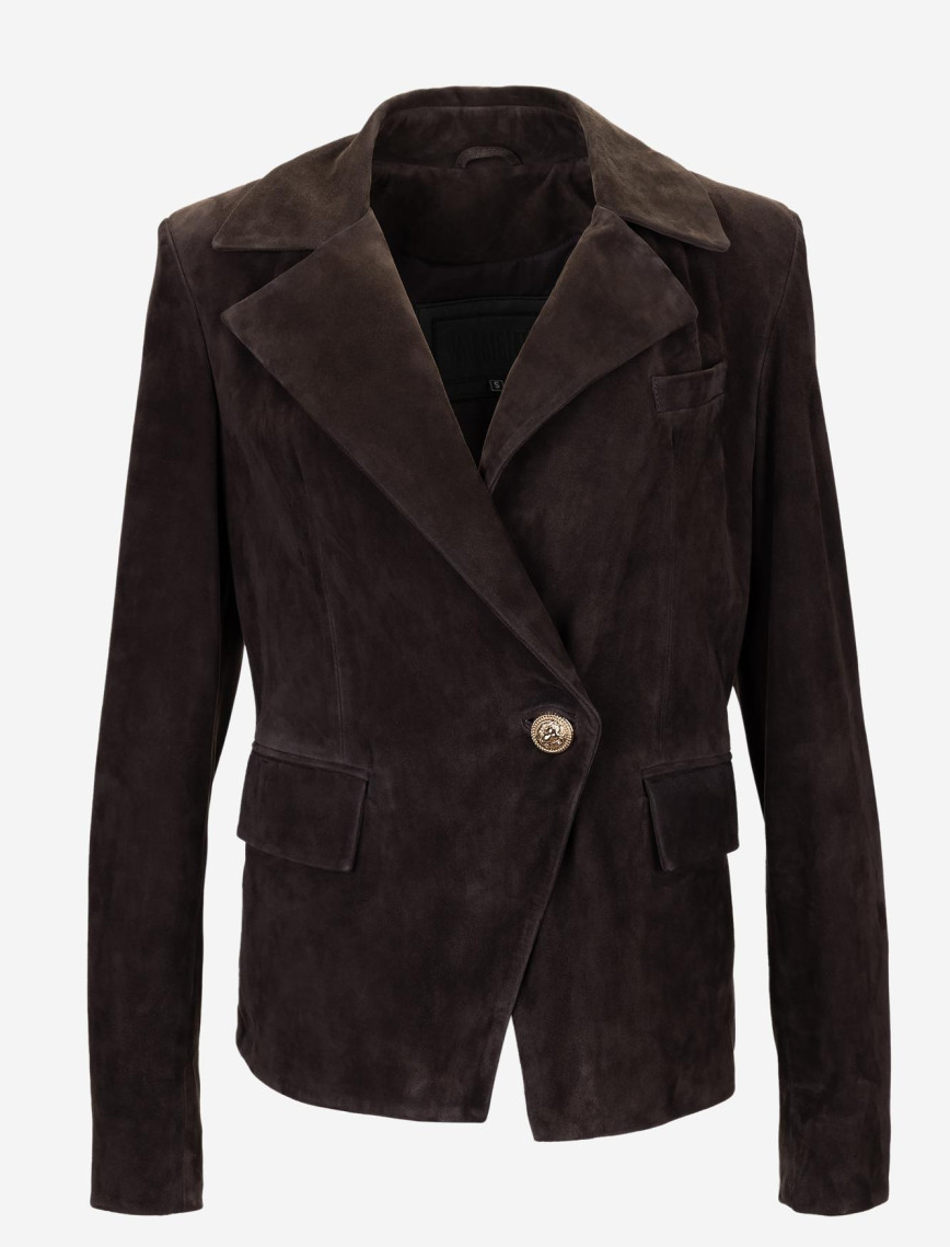 Valmenti Kadın Hakiki Deri Kahverengi Süet Deri Mont Valmenti Kadın Hakiki Deri Kahverengi Süet Deri Mont