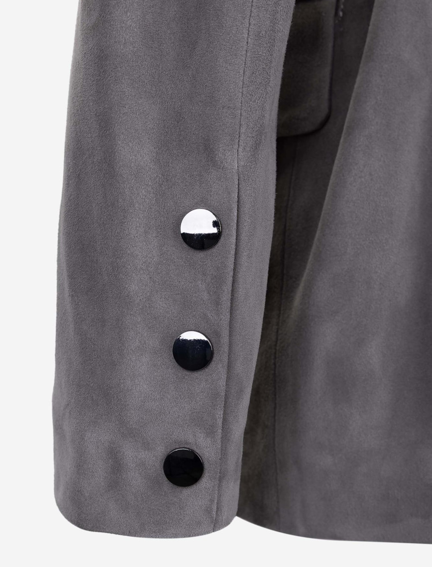 Valmenti Kadın Gri Hakiki Deri Deri Mont Valmenti Kadın Gri Hakiki Deri Deri Mont