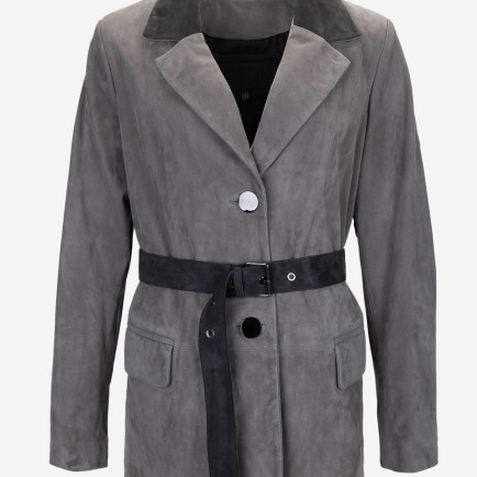 Valmenti Kadın Gri Hakiki Deri Deri Mont Valmenti Kadın Gri Hakiki Deri Deri Mont