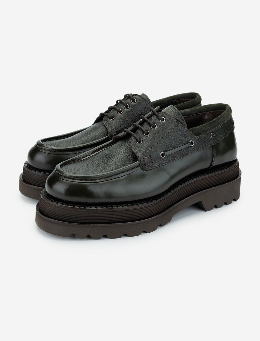 Valmenti Erkek Haki Hakiki Deri Casual Ayakkabı Valmenti Erkek Haki Hakiki Deri Casual Ayakkabı