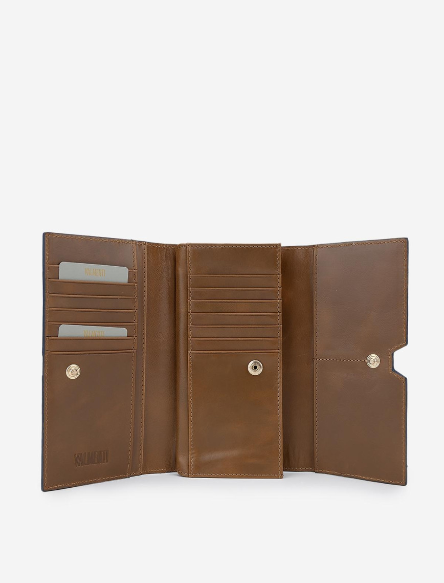 Valmenti Unisex Lacivert Hakiki Deri Cüzdan Valmenti Unisex Lacivert Hakiki Deri Cüzdan