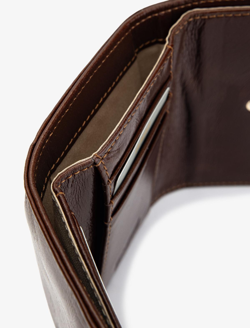 Valmenti Kadın Hakiki Deri Taba Deri Cüzdan