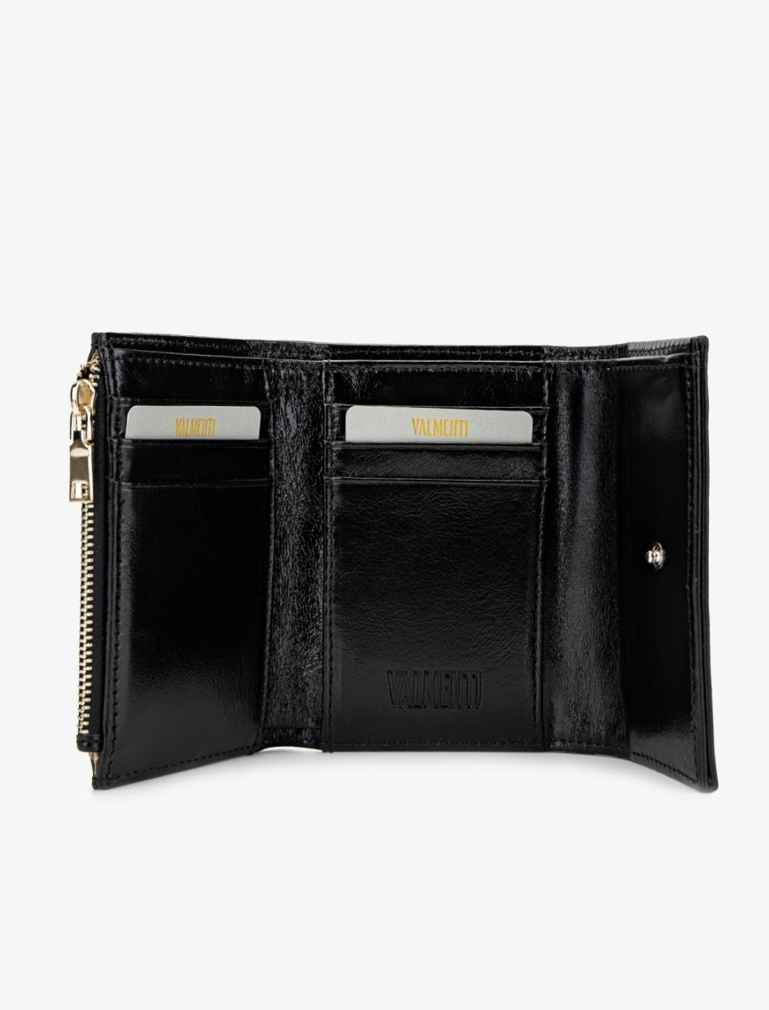 Valmenti Kadın Hakiki Deri Siyah Deri Cüzdan