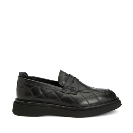 Divarese Erkek Siyah Dikiş Detaylı Deri Loafer Divarese Erkek Siyah Dikiş Detaylı Deri Loafer