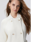 Network Kadın Kırık Beyaz Yün Karışımlı Triko Ceket Network Kadın Kırık Beyaz Yün Karışımlı Triko Ceket