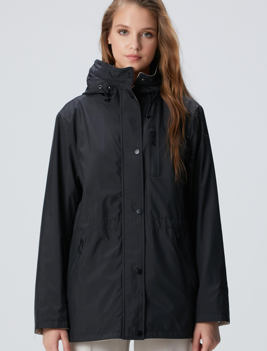 Network Kadın Siyah Çift Taraflı Mont Network Kadın Siyah Çift Taraflı Mont