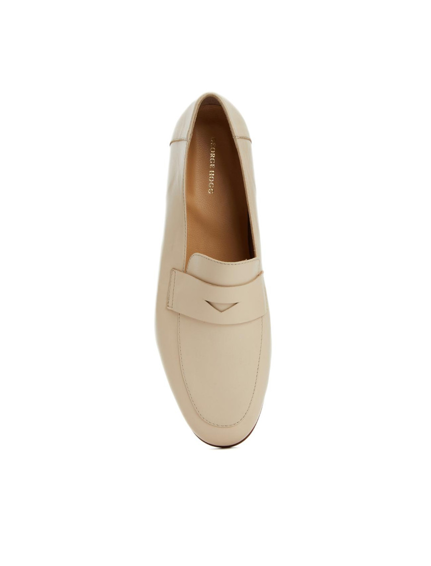 George Hogg Kadın Nude Kuşak Detaylı Deri Loafer George Hogg Kadın Nude Kuşak Detaylı Deri Loafer