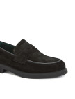 George Hogg Erkek Siyah Deri Loafer