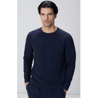 Network Erkek Lacivert Bisiklet Yaka Basic Sweatshirt Network Erkek Lacivert Bisiklet Yaka Basic Sweatshirt