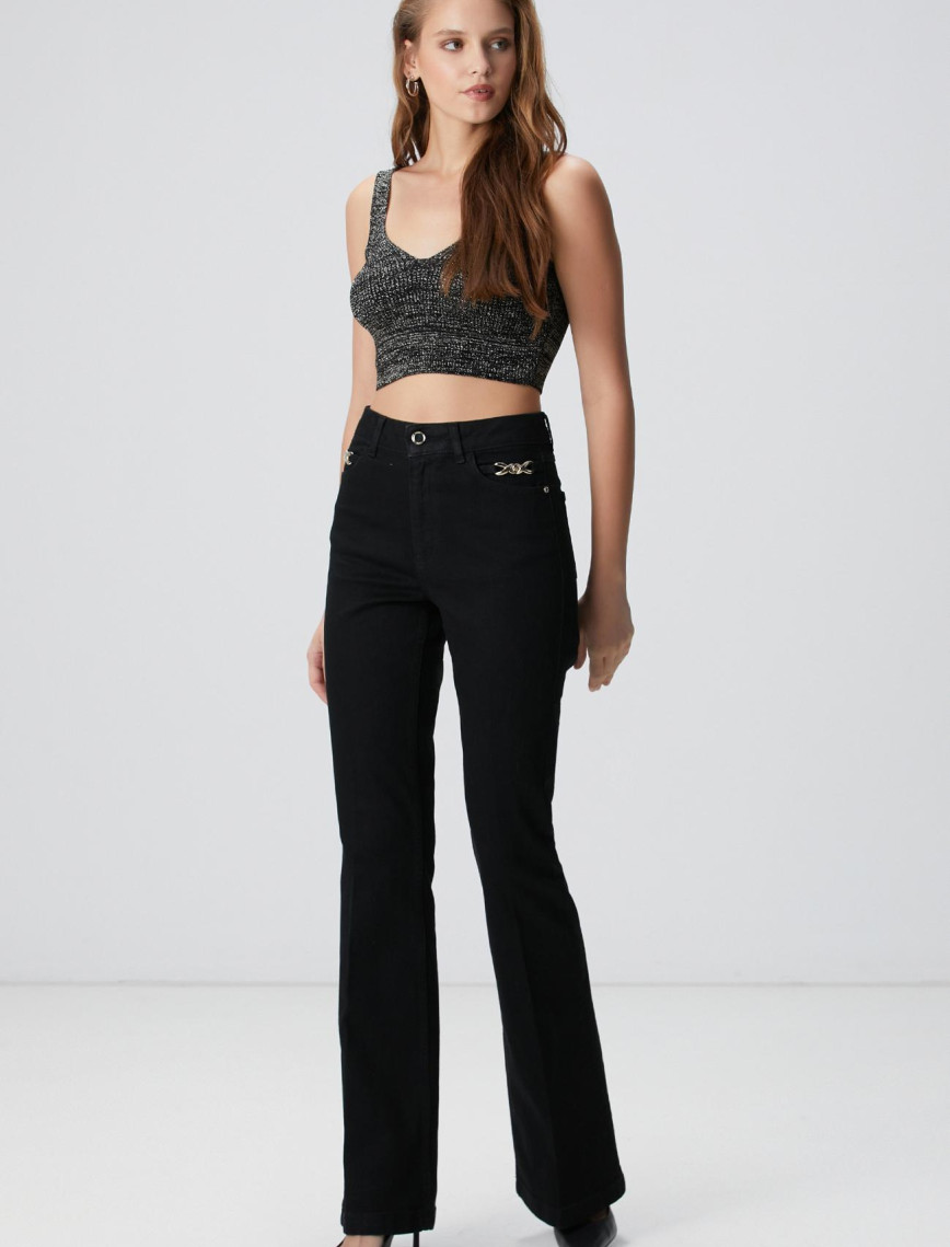 Network Kadın Siyah Simli Triko Büstiyer Network Kadın Siyah Simli Triko Büstiyer