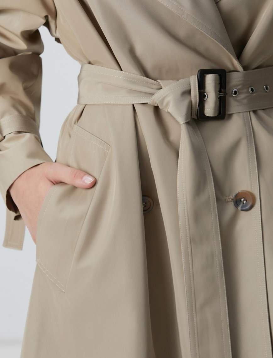Network Kadın Bej Trench Coat Network Kadın Bej Trench Coat