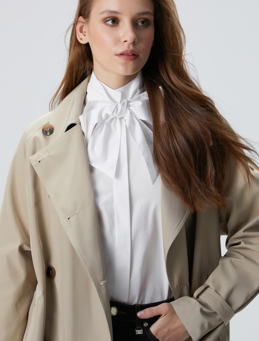 Network Kadın Bej Trench Coat Network Kadın Bej Trench Coat