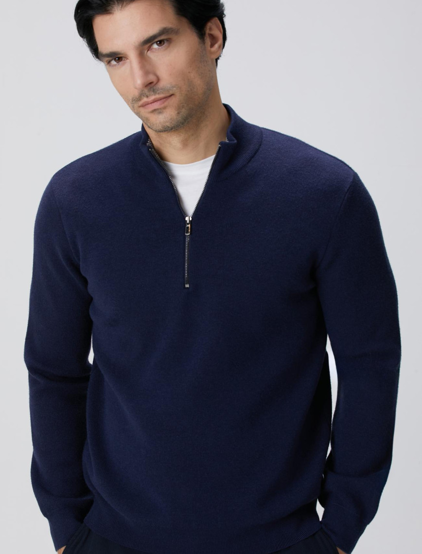 Network Erkek Lacivert Triko Kazak Network Erkek Lacivert Triko Kazak