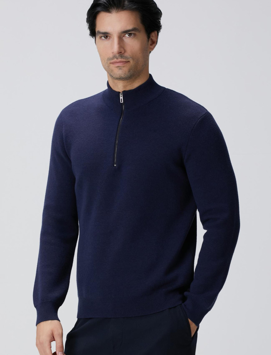 Network Erkek Lacivert Triko Kazak Network Erkek Lacivert Triko Kazak