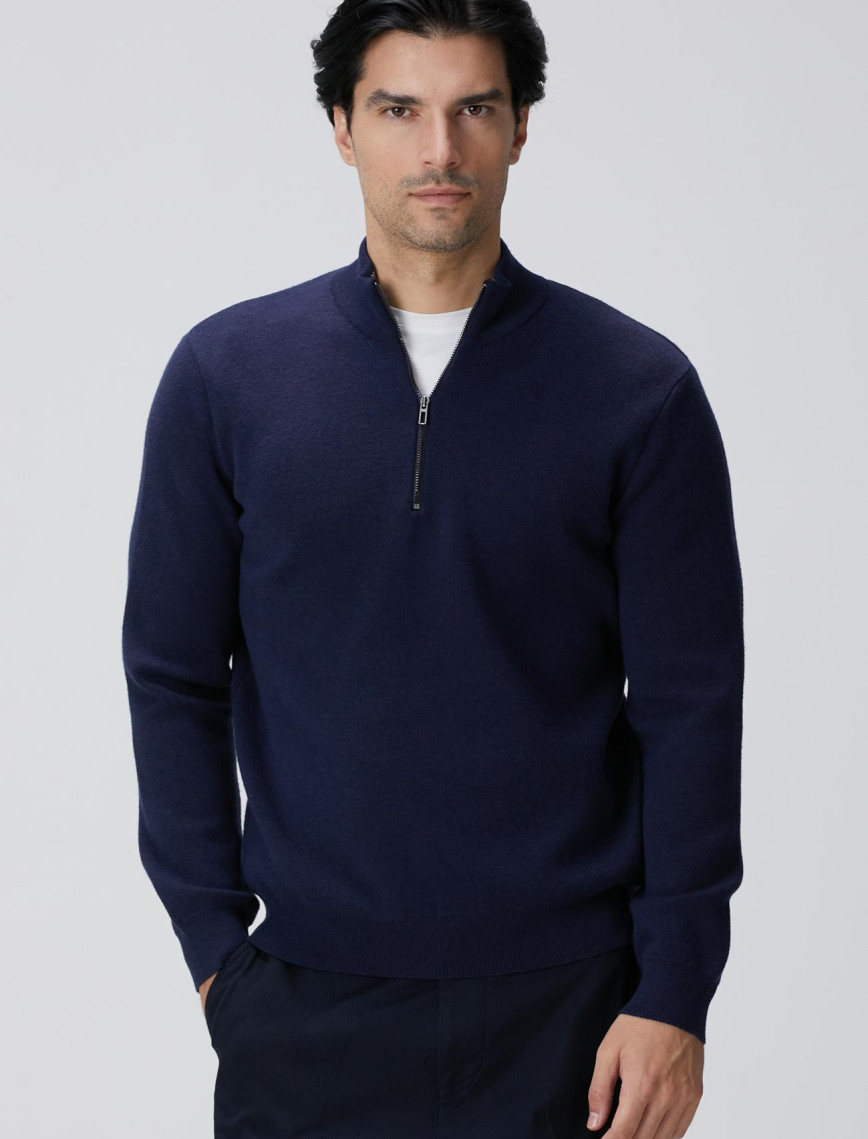 Network Erkek Lacivert Triko Kazak Network Erkek Lacivert Triko Kazak