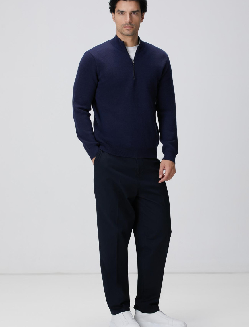 Network Erkek Lacivert Triko Kazak Network Erkek Lacivert Triko Kazak