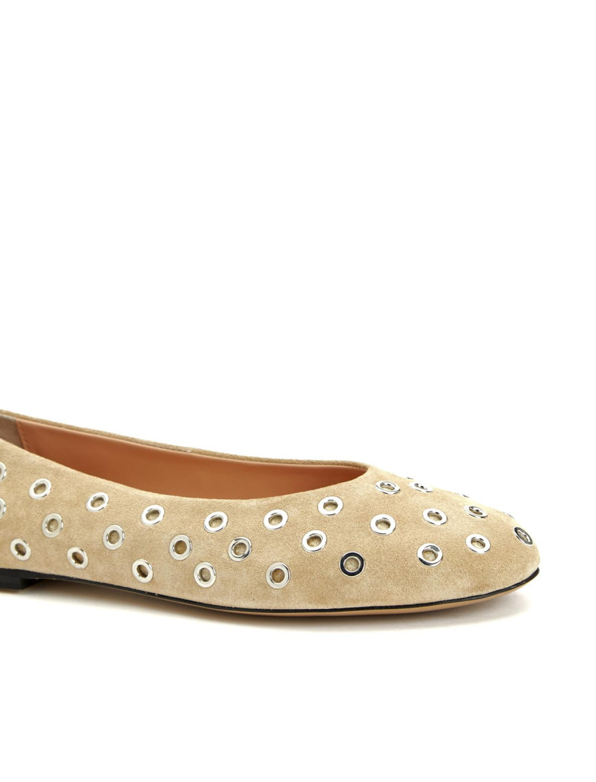 Divarese Kadın Bej Kapsül Detaylı Deri Babet Divarese Kadın Bej Kapsül Detaylı Deri Babet