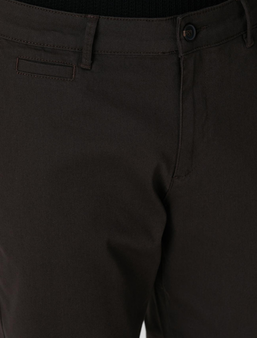 Network Erkek Kahverengi Sepet Örgü Desenli Chino Pantolon Network Erkek Kahverengi Sepet Örgü Desenli Chino Pantolon