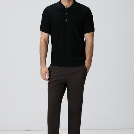 Network Erkek Kahverengi Sepet Örgü Desenli Chino Pantolon Network Erkek Kahverengi Sepet Örgü Desenli Chino Pantolon