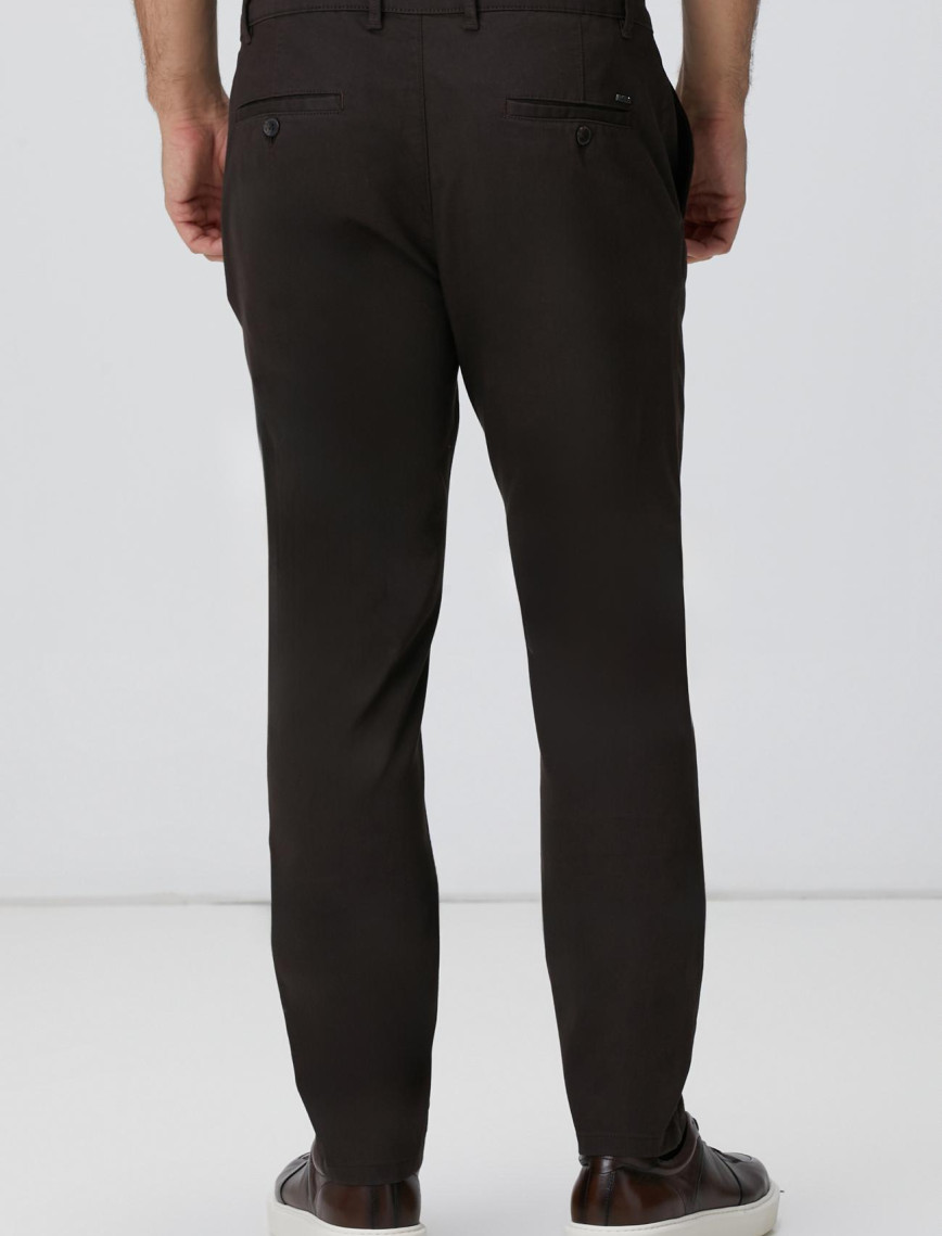 Network Erkek Kahverengi Sepet Örgü Desenli Chino Pantolon Network Erkek Kahverengi Sepet Örgü Desenli Chino Pantolon