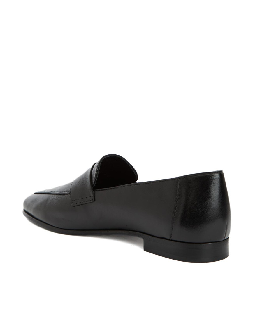 George Hogg Kadın Siyah Kuşak Detaylı Deri Loafer George Hogg Kadın Siyah Kuşak Detaylı Deri Loafer