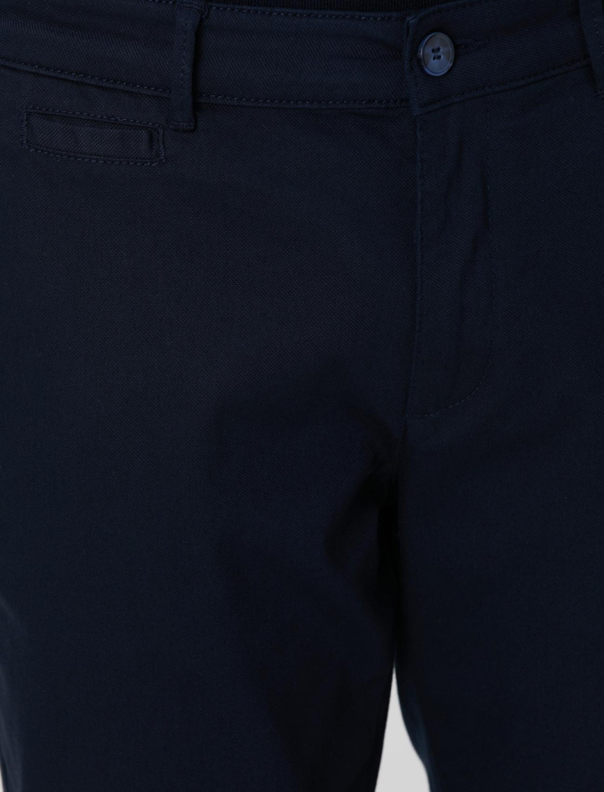 Network Erkek Lacivert Sepet Örgü Desenli Chino Pantolon Network Erkek Lacivert Sepet Örgü Desenli Chino Pantolon