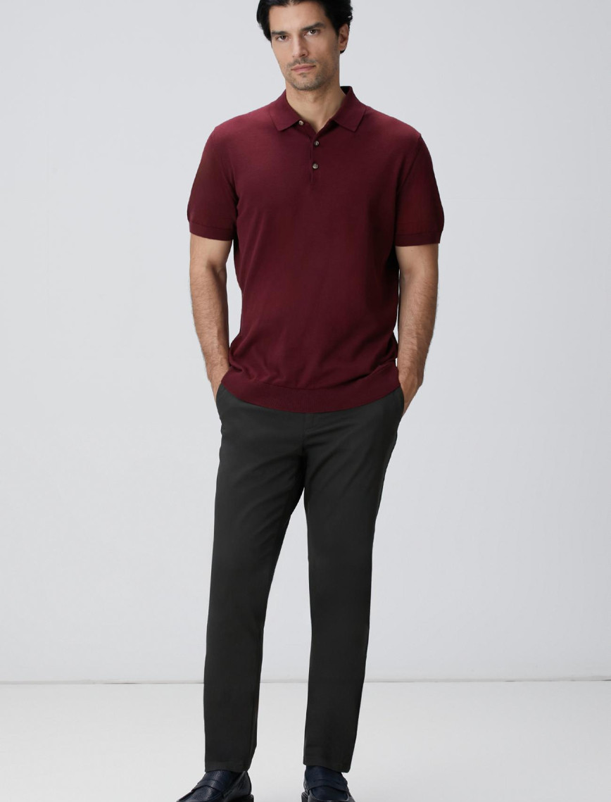 Network Erkek Lacivert Sepet Örgü Desenli Chino Pantolon Network Erkek Lacivert Sepet Örgü Desenli Chino Pantolon