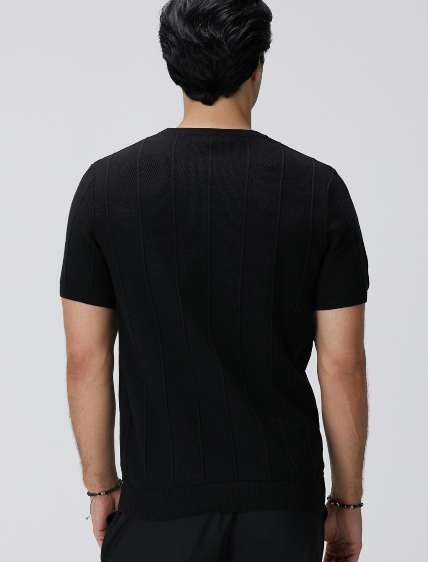 Network Erkek Siyah Jakarlı Triko Kazak Network Erkek Siyah Jakarlı Triko Kazak