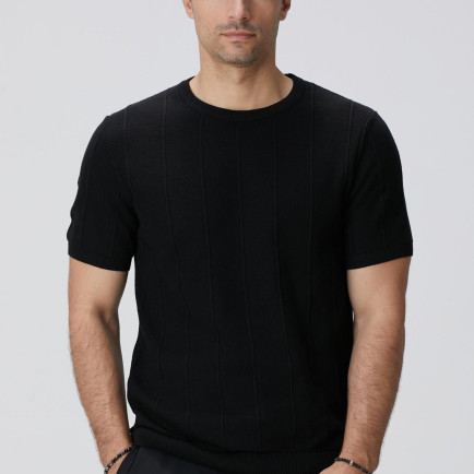 Network Erkek Siyah Jakarlı Triko Kazak Network Erkek Siyah Jakarlı Triko Kazak