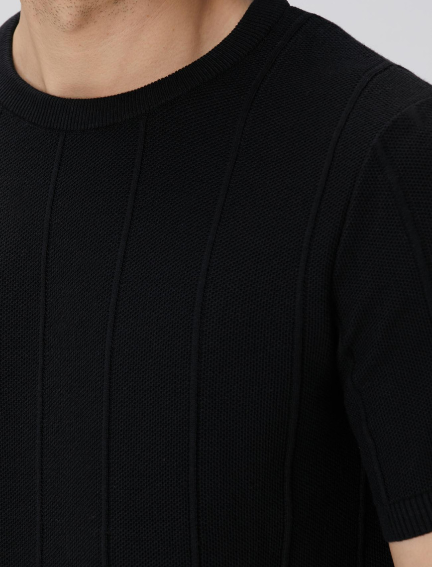 Network Erkek Siyah Jakarlı Triko Kazak Network Erkek Siyah Jakarlı Triko Kazak