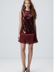 Network Kadın Vişne Payetli Mini Abiye Elbise Network Kadın Vişne Payetli Mini Abiye Elbise