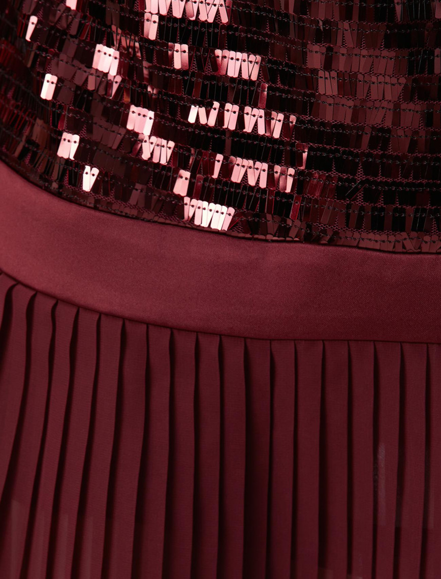 Network Kadın Vişne Payetli Mini Abiye Elbise Network Kadın Vişne Payetli Mini Abiye Elbise