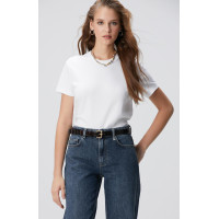 Network Kadın Kırık Beyaz Basic T-shirt Network Kadın Kırık Beyaz Basic T-shirt