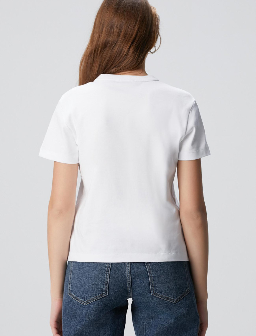 Network Kadın Kırık Beyaz Basic T-shirt Network Kadın Kırık Beyaz Basic T-shirt