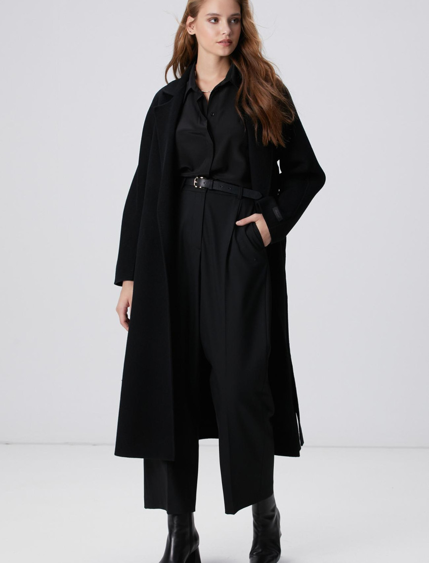 Network Kadın Limited Siyah İpek Gömlek