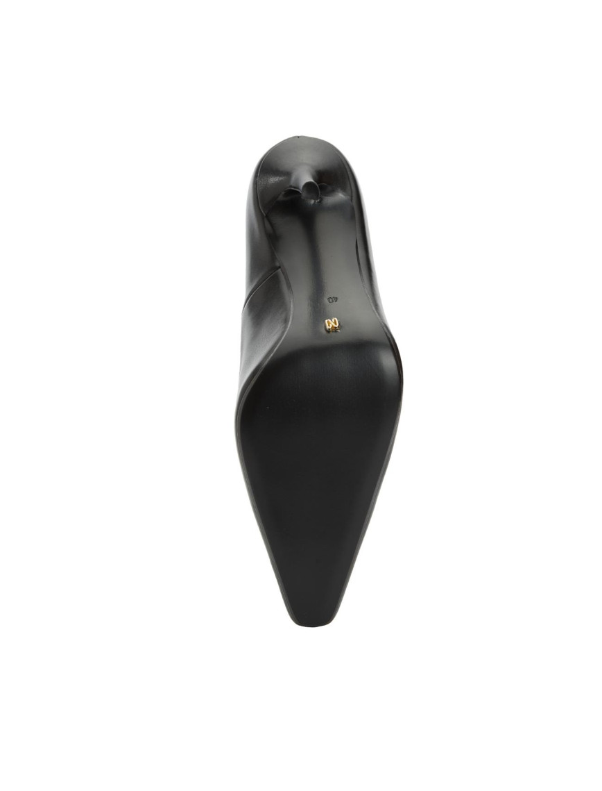 Network Kadın Siyah Deri Topuklu Ayakkabı Network Kadın Siyah Deri Topuklu Ayakkabı