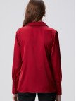 Network Kadın Kırmızı Geniş Manşetli Saten Gömlek Network Kadın Kırmızı Geniş Manşetli Saten Gömlek