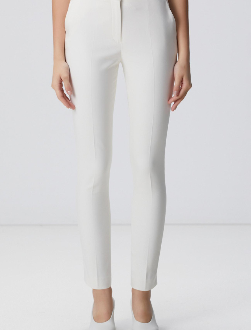 Network Kadın Kırık Beyaz Basic Pantolon Network Kadın Kırık Beyaz Basic Pantolon