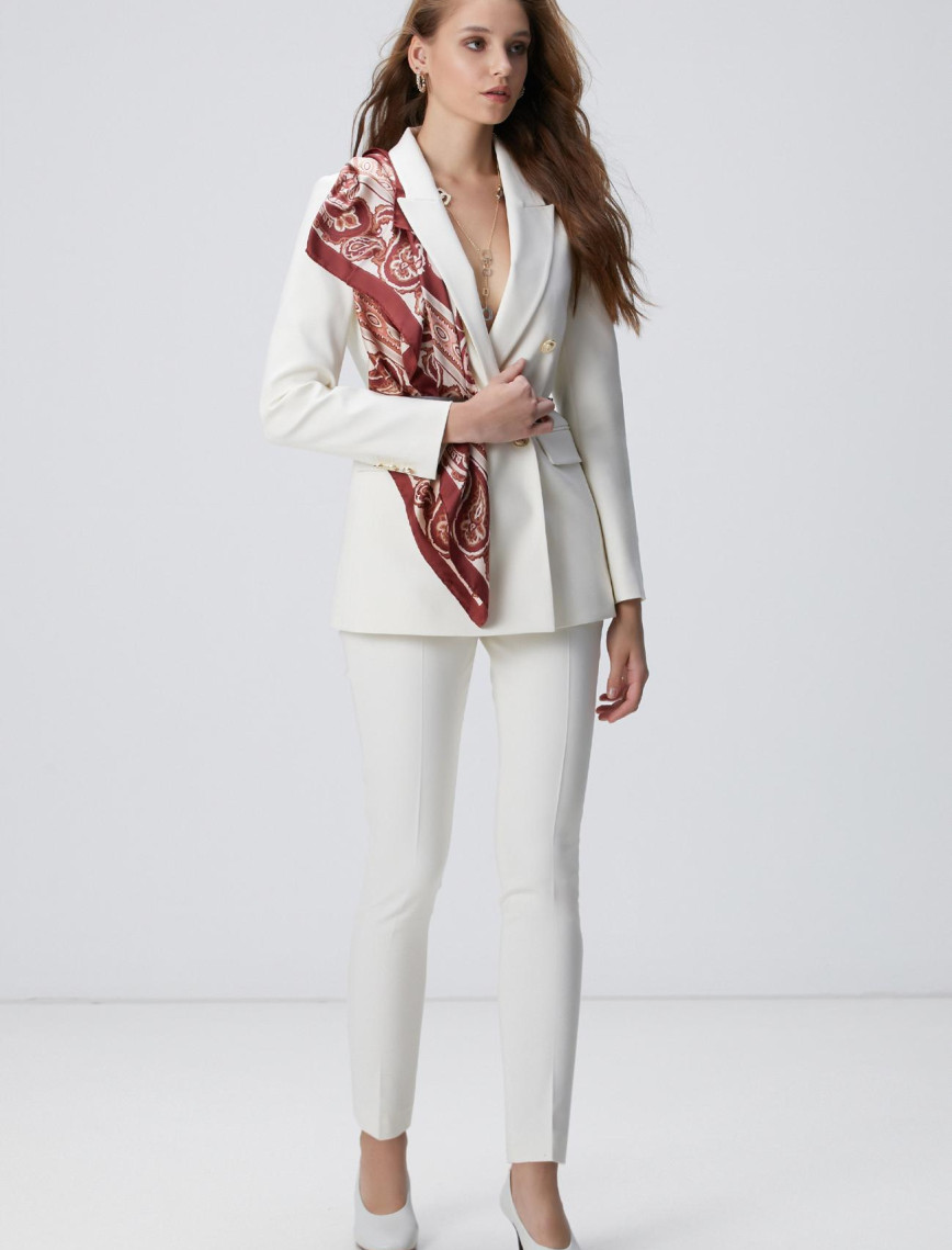 Network Kadın Kırık Beyaz Basic Pantolon Network Kadın Kırık Beyaz Basic Pantolon