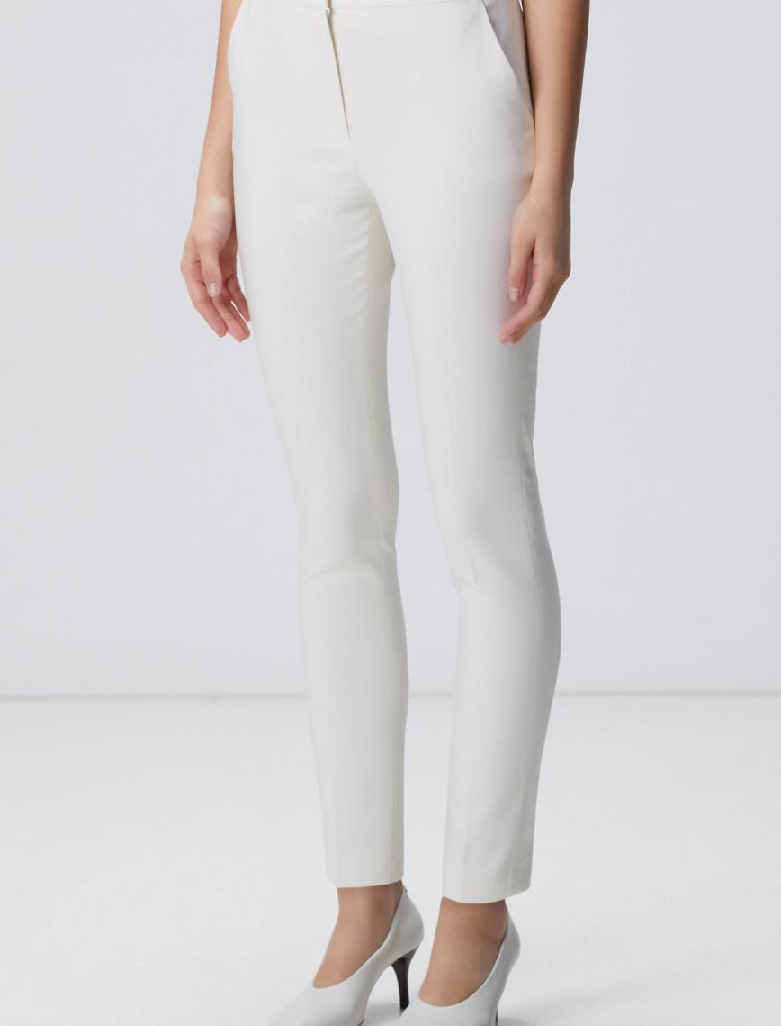 Network Kadın Kırık Beyaz Basic Pantolon Network Kadın Kırık Beyaz Basic Pantolon