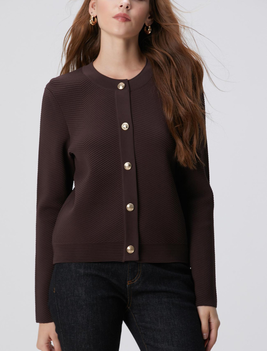 Network Kadın Kahverengi Triko Ceket Network Kadın Kahverengi Triko Ceket