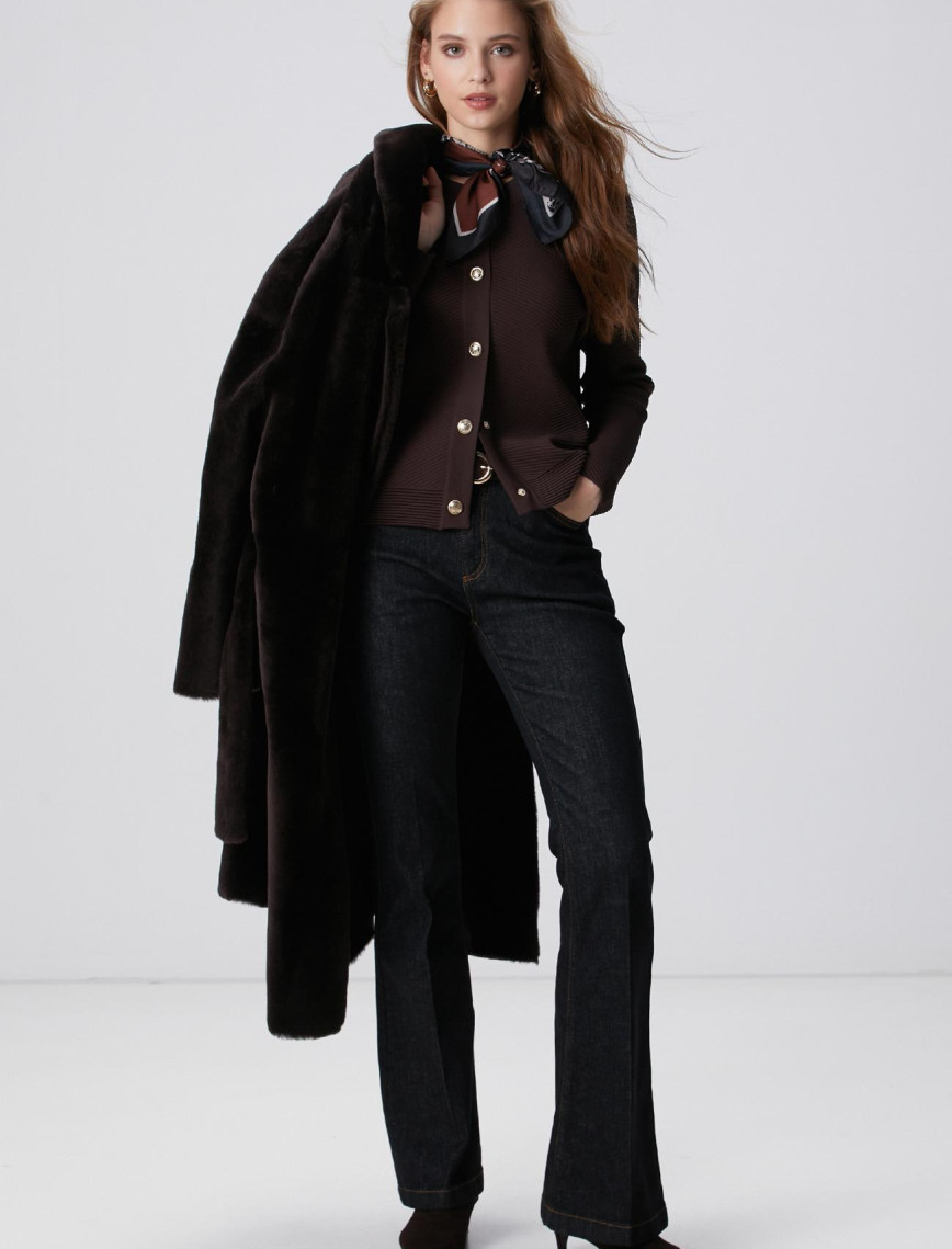 Network Kadın Kahverengi Triko Ceket Network Kadın Kahverengi Triko Ceket