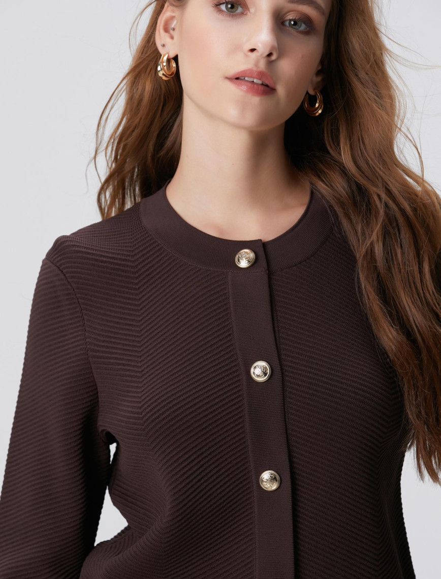 Network Kadın Kahverengi Triko Ceket Network Kadın Kahverengi Triko Ceket