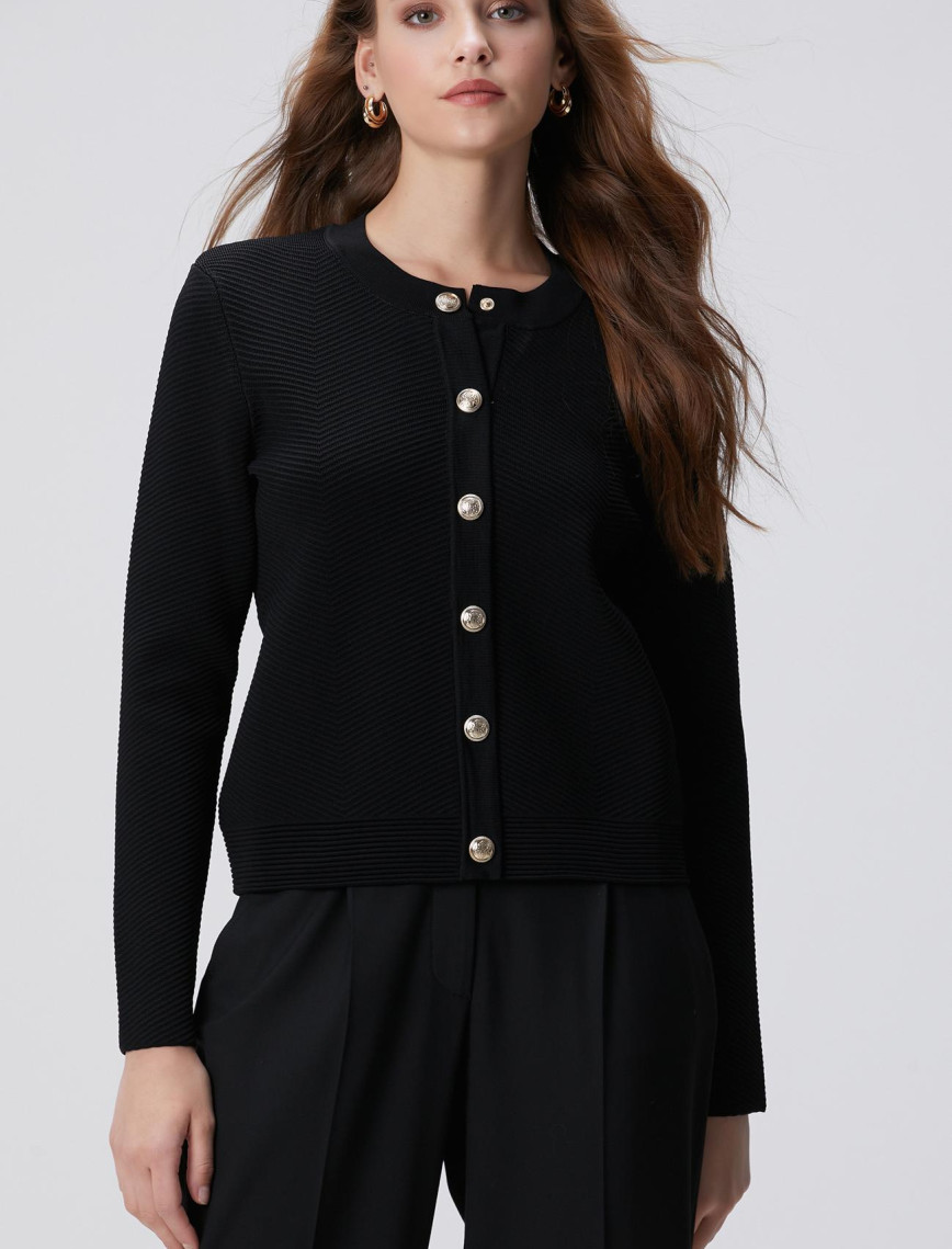 Network Kadın Siyah Triko Ceket Network Kadın Siyah Triko Ceket