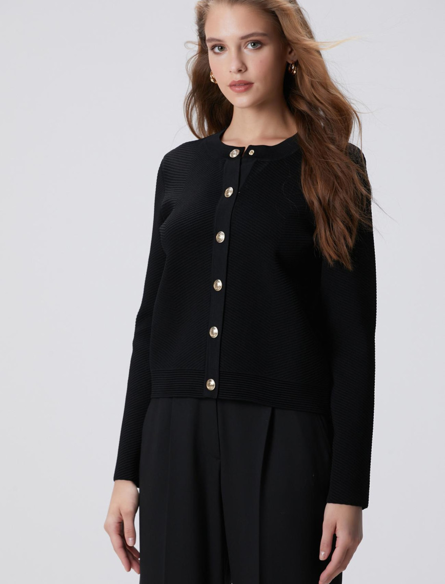 Network Kadın Siyah Triko Ceket Network Kadın Siyah Triko Ceket