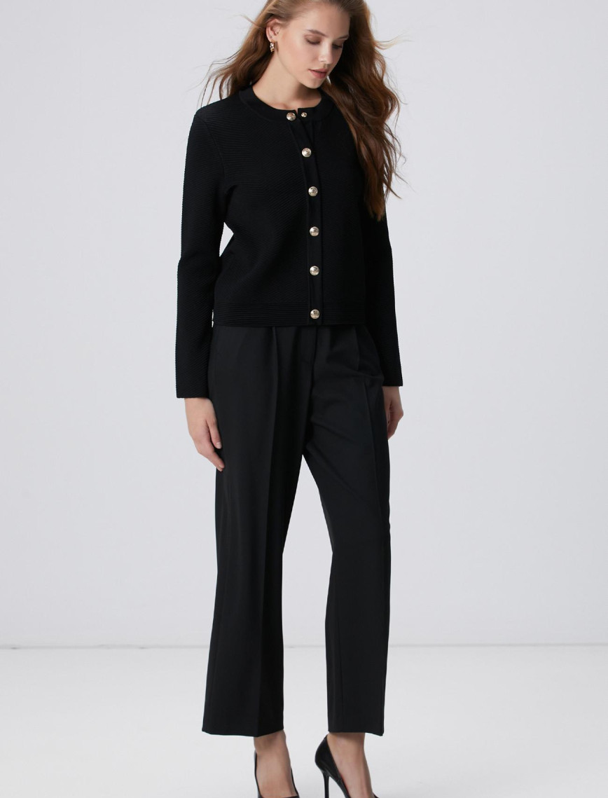 Network Kadın Siyah Triko Ceket Network Kadın Siyah Triko Ceket