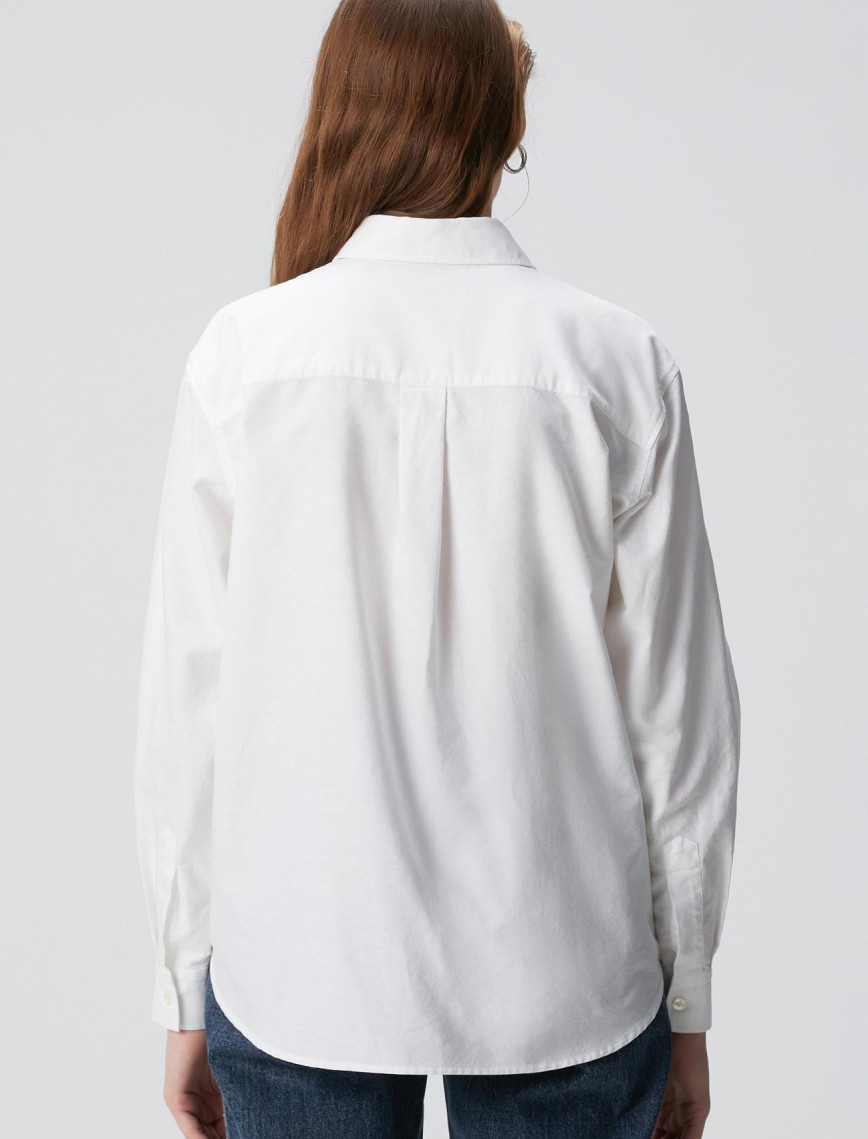 Network Kadın Beyaz Oxford Gömlek Network Kadın Beyaz Oxford Gömlek