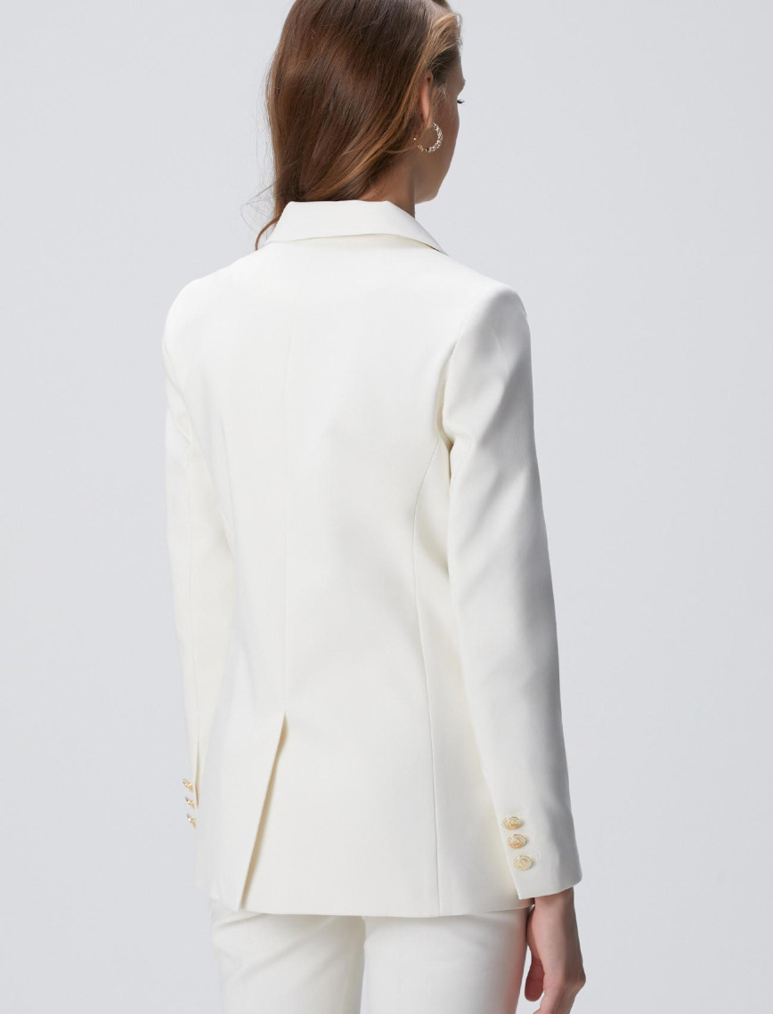 Network Kadın Kırık Beyaz Kruvaze Ceket Network Kadın Kırık Beyaz Kruvaze Ceket