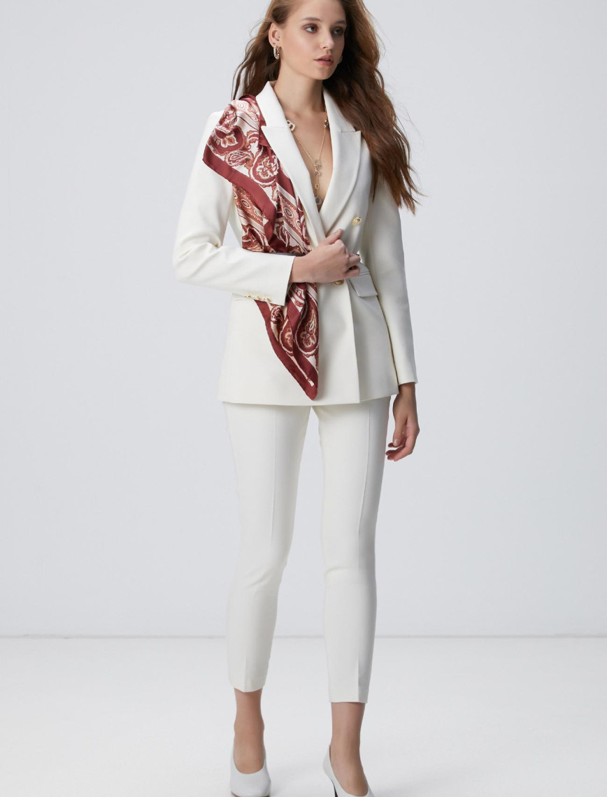 Network Kadın Kırık Beyaz Kruvaze Ceket Network Kadın Kırık Beyaz Kruvaze Ceket